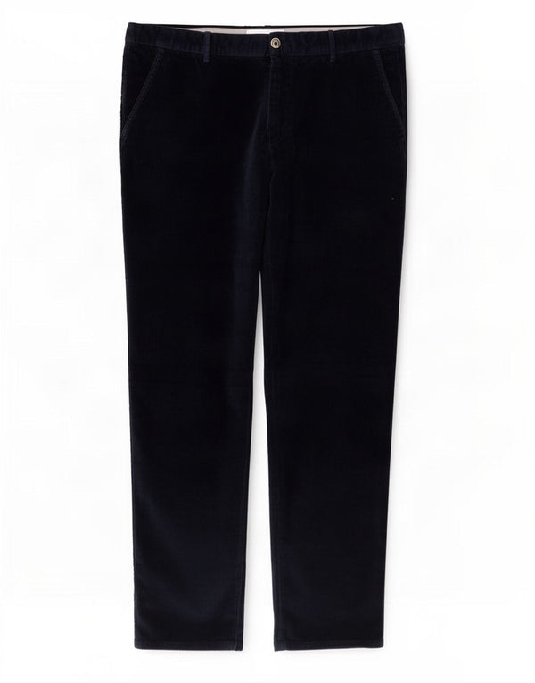 Massimo Dutti Mens Slim Fit Corduroy Trousers EU 46 XL W36 L31 Navy Blue