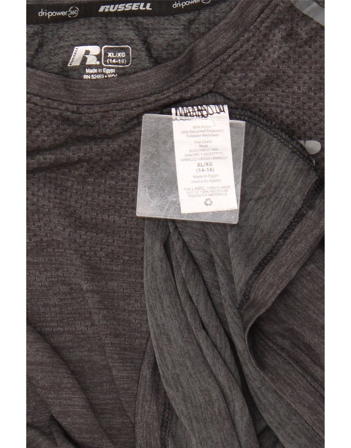 Russell Athletic Boys Vest Top 14-15 Years XL Grey Nylon