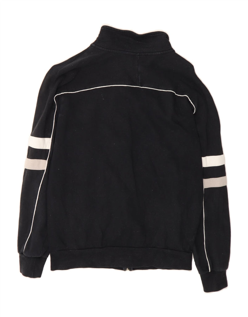 CHAMPION Womens Tracksuit Top Jacket UK 14 Medium Black Colourblock Cotton Vintage Champion and Second-Hand Champion from Messina Hembry 