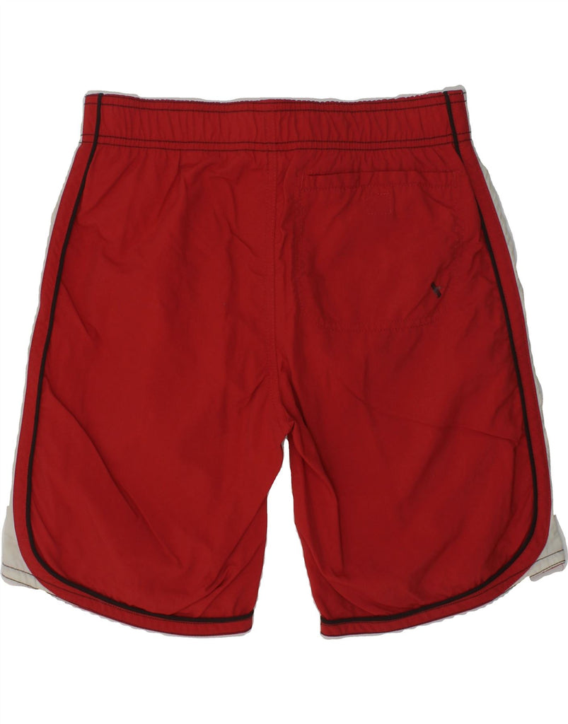 WOOLRICH Boys Graphic Swimming Shorts 9-10 Years Red Colourblock | Vintage Woolrich | Thrift | Second-Hand Woolrich | Used Clothing | Messina Hembry 