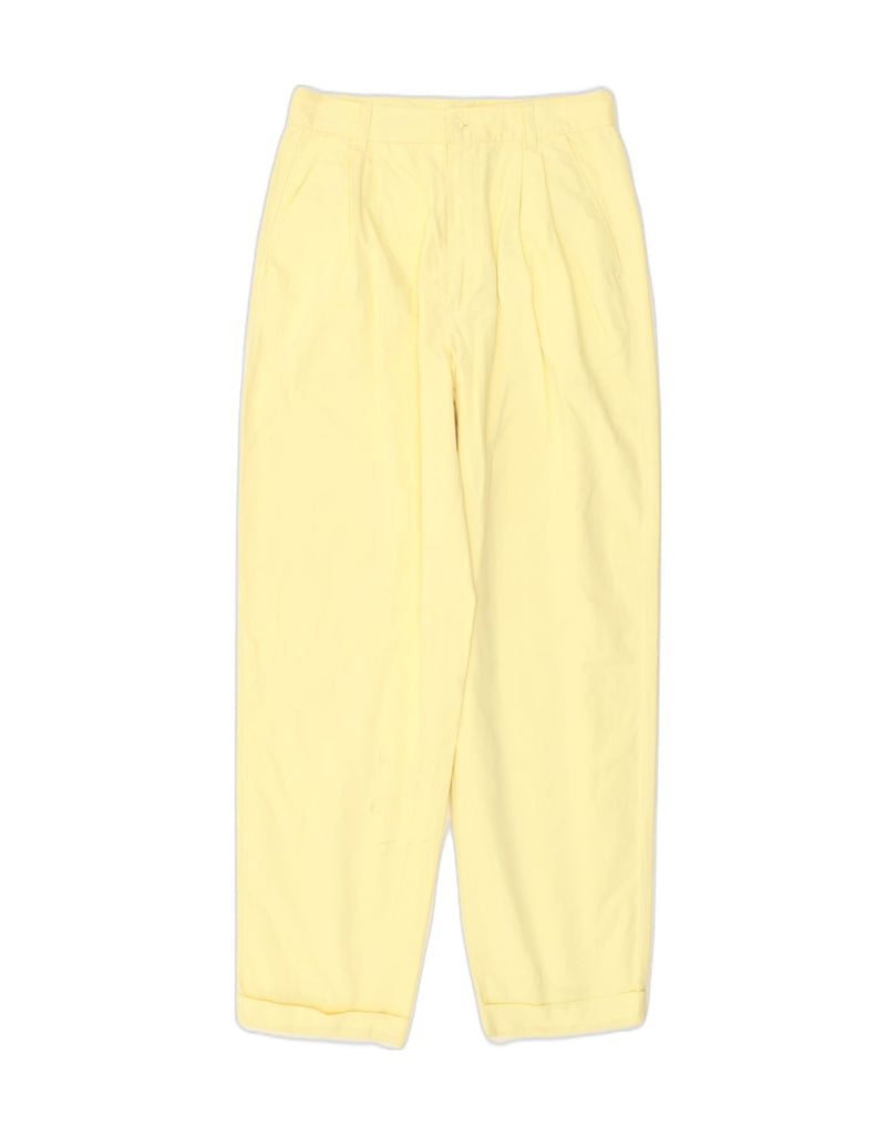 BENETTON Womens Pegged Chino Trousers Size 44 Medium W26 L28 Yellow | Vintage Benetton | Thrift | Second-Hand Benetton | Used Clothing | Messina Hembry 