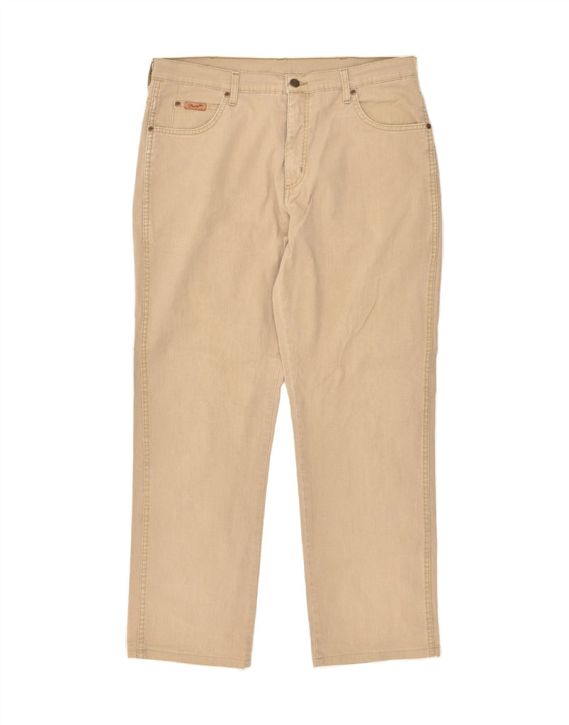 WRANGLER Mens Texas Stretch Slim Casual Trousers W36 L30  Beige Cotton Vintage Wrangler and Second-Hand Wrangler from Messina Hembry 