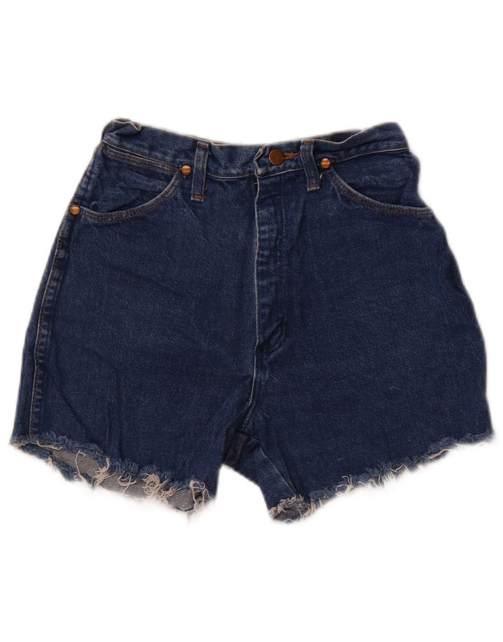 Wrangler Womens High Waist Denim Shorts W22 2XS Blue