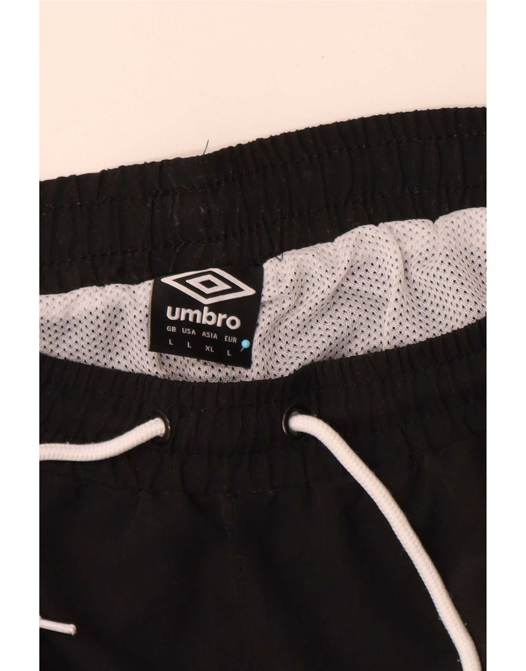 Umbro Mens Graphic Swimming Shorts Large Black Geometric Polyester