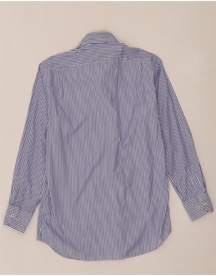 MASSIMO DUTTI Mens Shirt Size 38 15 Medium Blue Striped Cotton Vintage Massimo Dutti and Second-Hand Massimo Dutti from Messina Hembry 