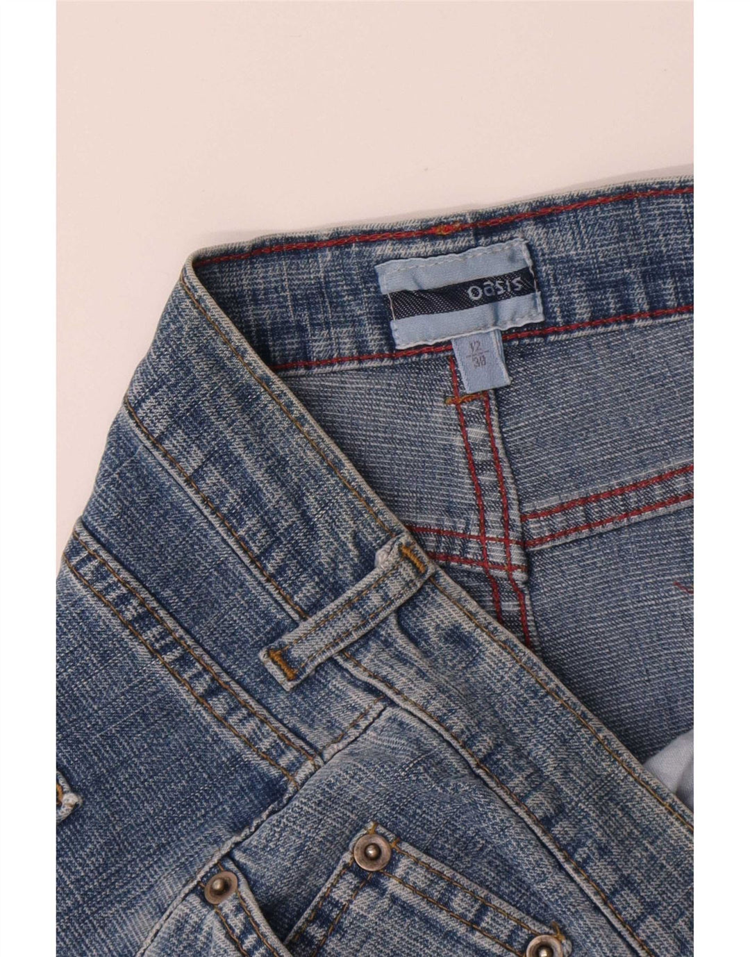 Oasis Womens Denim Skirt UK 12 Medium W30 Blue