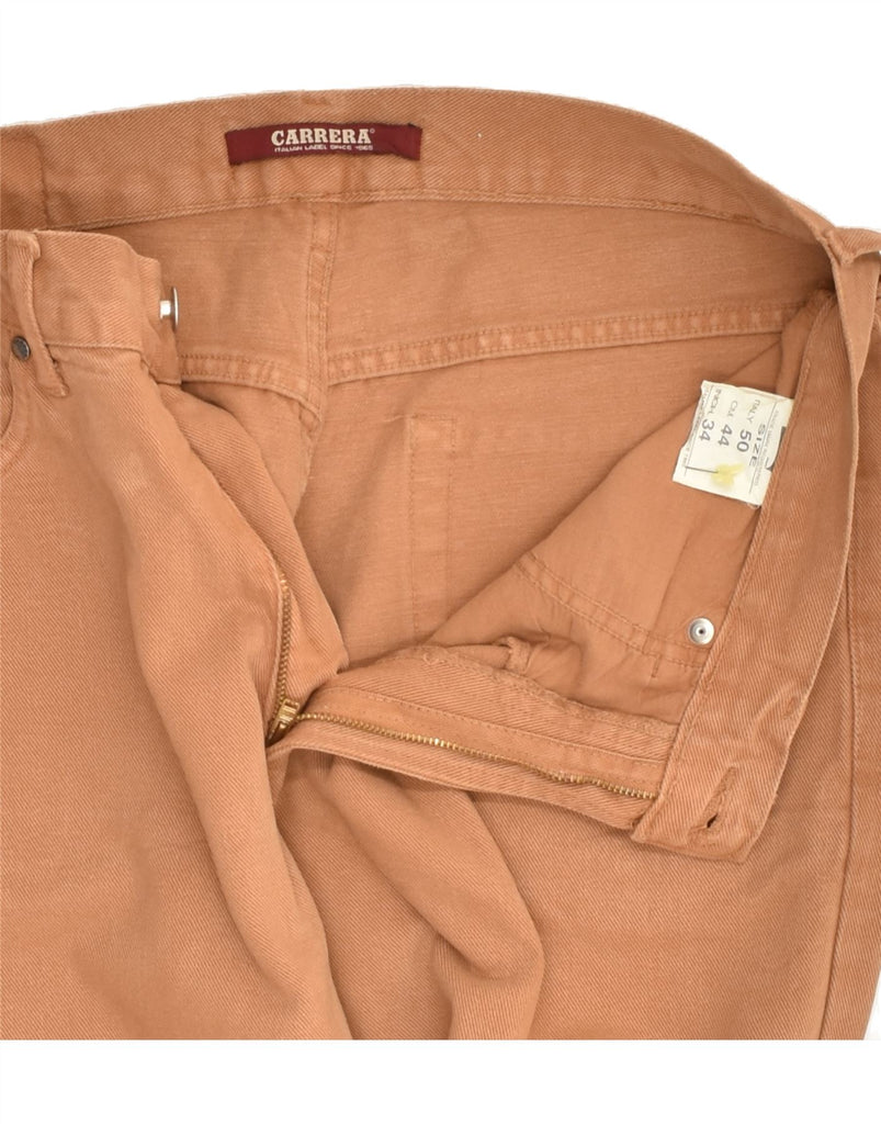 CARRERA Mens Straight Jeans W34 L30 Brown Cotton | Vintage Carrera | Thrift | Second-Hand Carrera | Used Clothing | Messina Hembry 