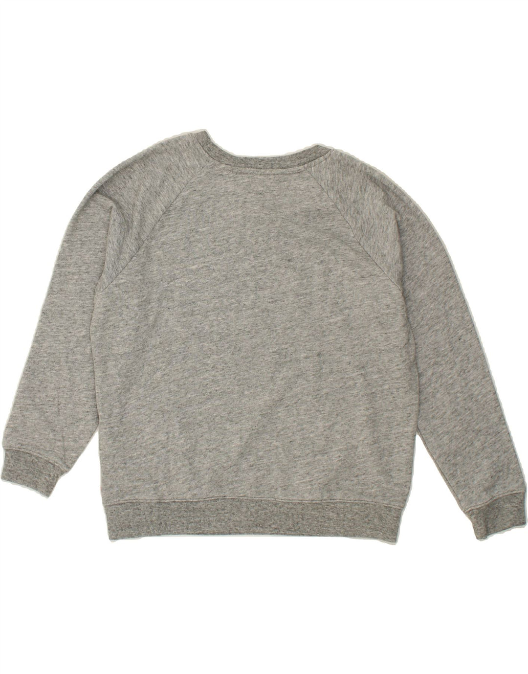LEVI'S Womens Oversized Graphic Sweatshirt Jumper UK 10 Small Grey Flecked Vintage Levi's and Second-Hand Levi's from Messina Hembry 