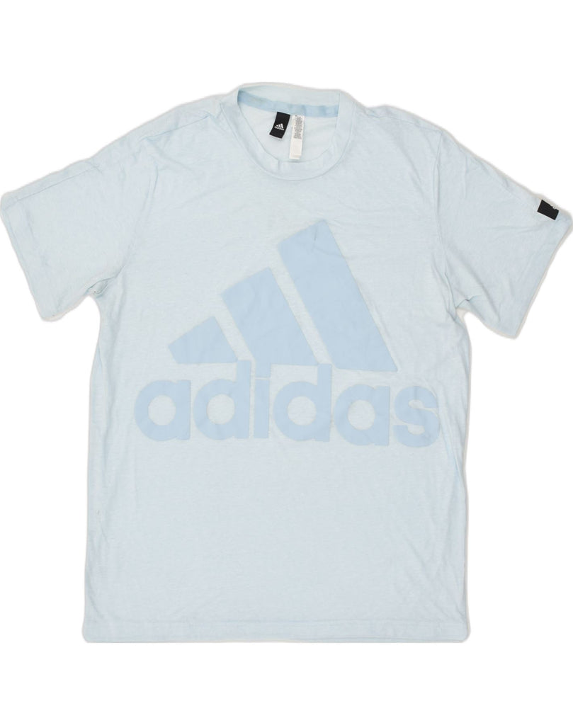 ADIDAS Mens Graphic T-Shirt Top Medium Blue | Vintage Adidas | Thrift | Second-Hand Adidas | Used Clothing | Messina Hembry 