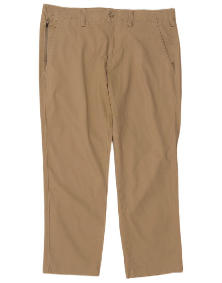 EDDIE BAUER Mens Straight Chino Trousers  W38 L30 Beige Cotton