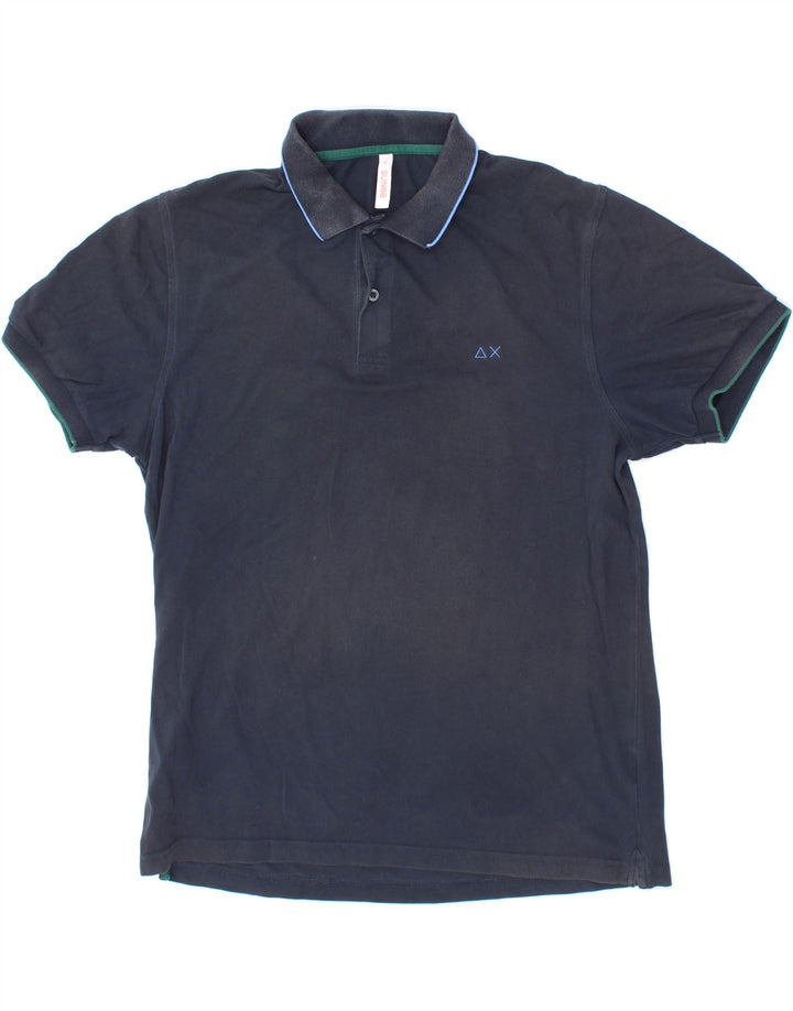 SUN68 Mens Polo Shirt XL Navy Blue Vintage Sun68 and Second-Hand Sun68 from Messina Hembry 