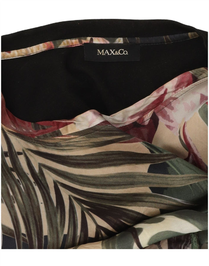 Max & Co. Womens Graphic T-Shirt Top UK 14 Medium Multicoloured Floral