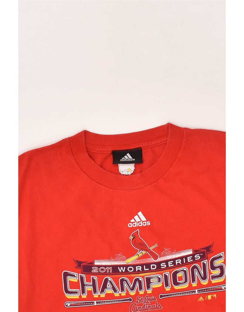 ADIDAS Boys Graphic T-Shirt Top 13-14 Years Large Red Cotton | Vintage Adidas | Thrift | Second-Hand Adidas | Used Clothing | Messina Hembry 