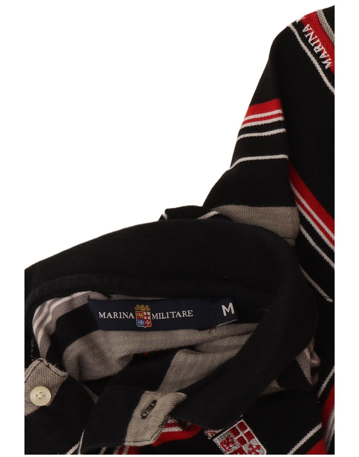 Marina Militare Mens Polo Shirt Medium Multicoloured Striped