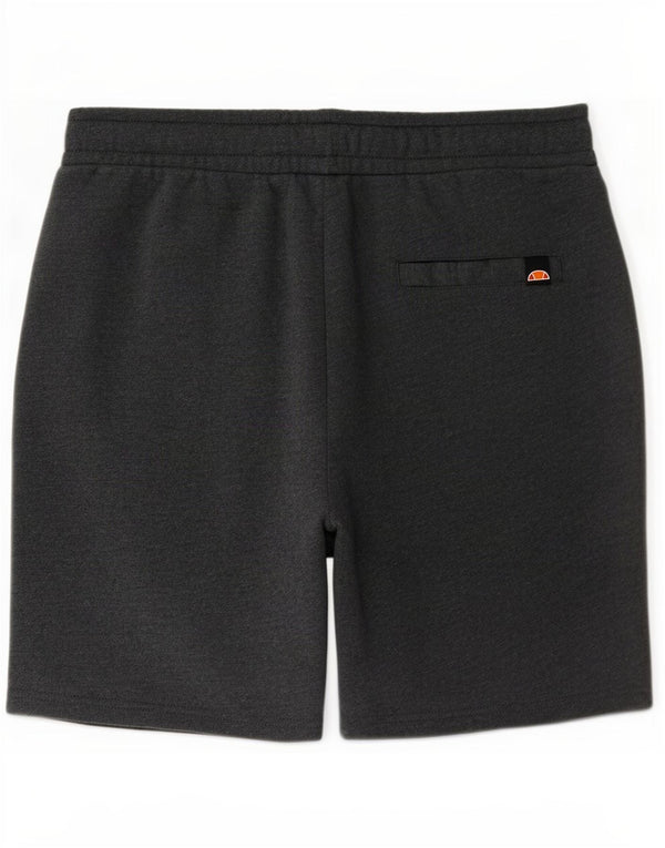Ellesse Mens Graphic Sport Shorts Medium Grey Cotton