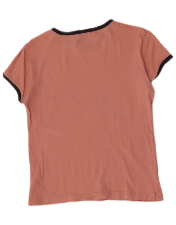 Adidas Womens Graphic T-Shirt Top UK 8/10 Small Pink Cotton
