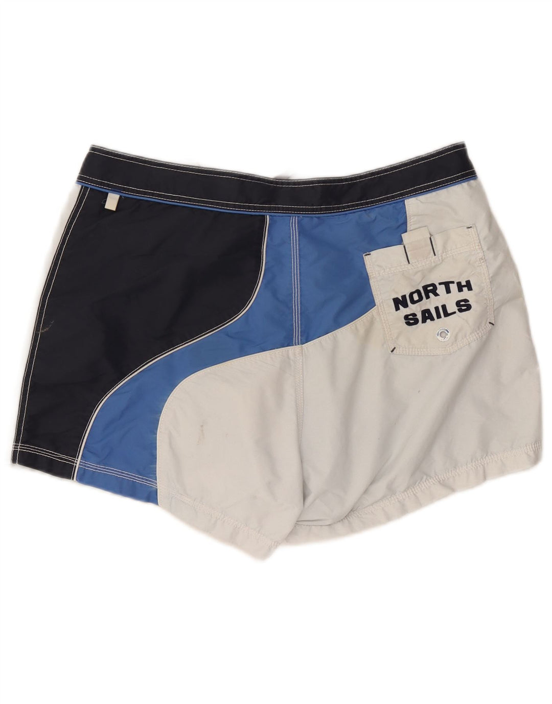 North Sails Mens Swimming Shorts Large  Blue Colourblock Polyamide