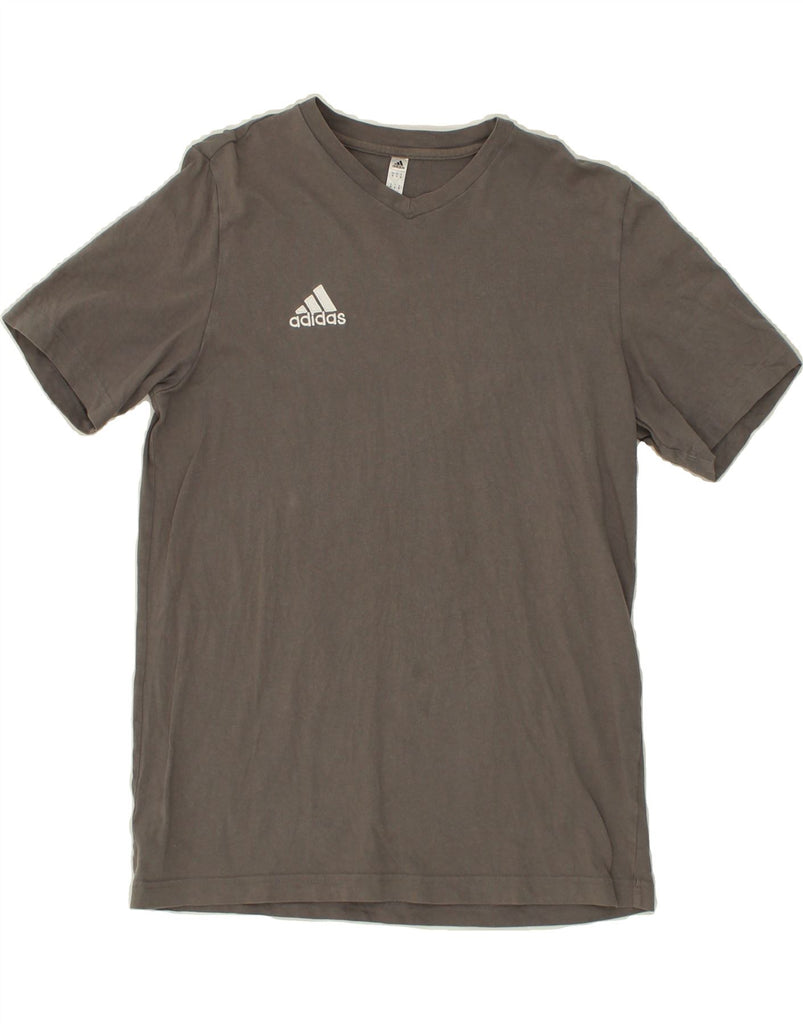 ADIDAS Mens T-Shirt Top Medium Grey Cotton | Vintage Adidas | Thrift | Second-Hand Adidas | Used Clothing | Messina Hembry 