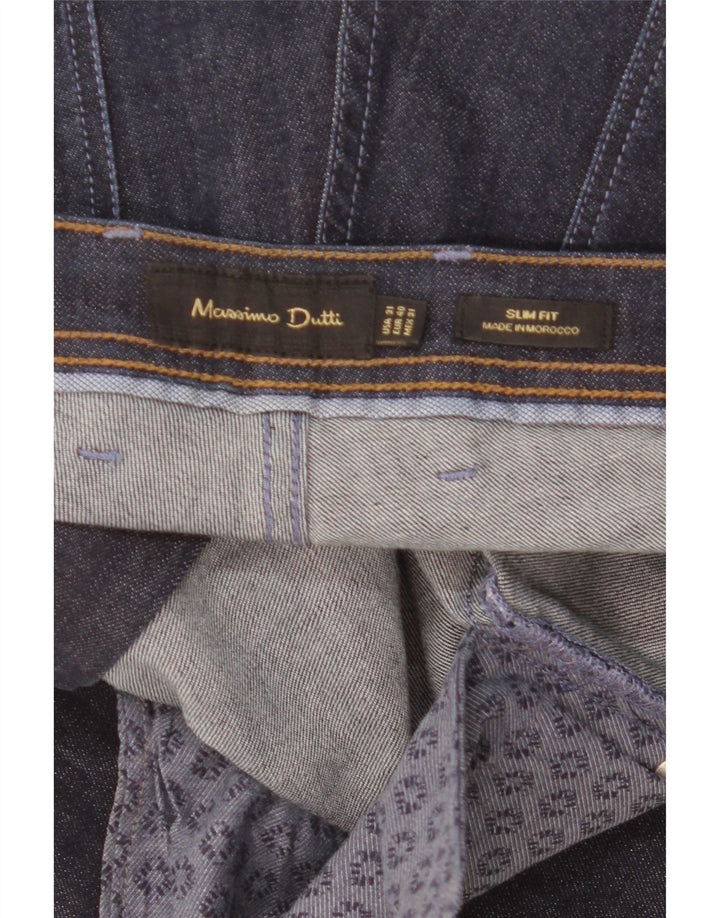 Massimo Dutti Mens Slim Jeans EU 40 Medium W31 L30 Navy Blue