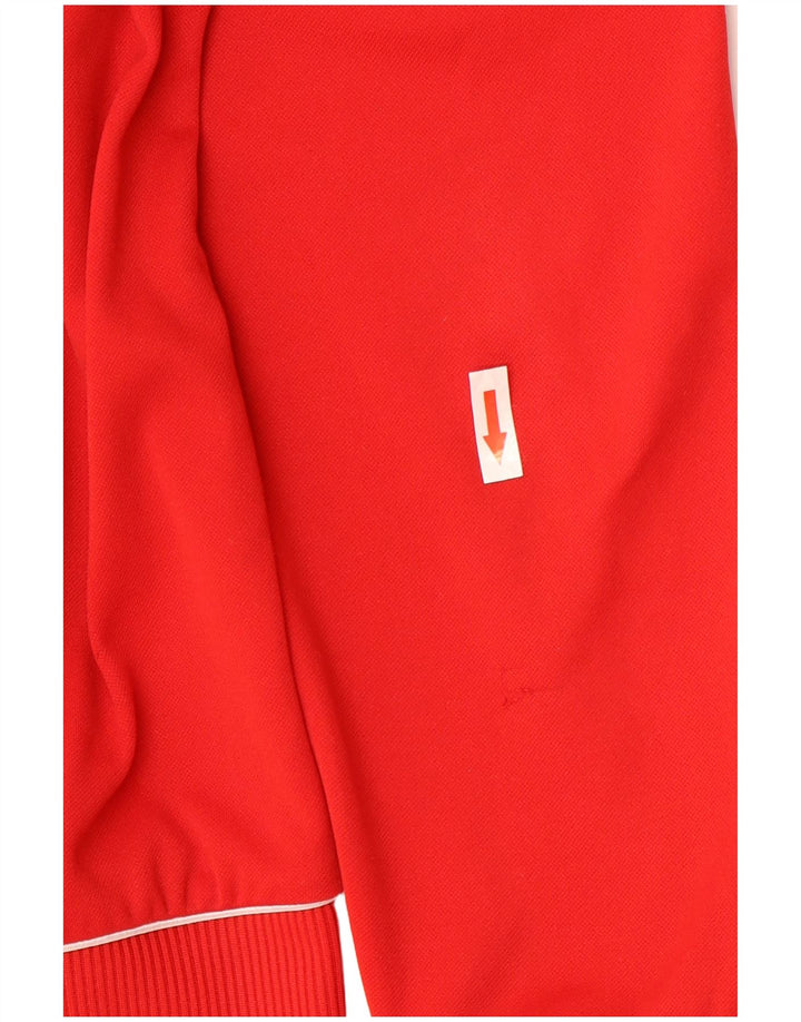 Adidas Mens Climawarm Sweatshirt Jumper UK 38/40 Medium Red Polyester
