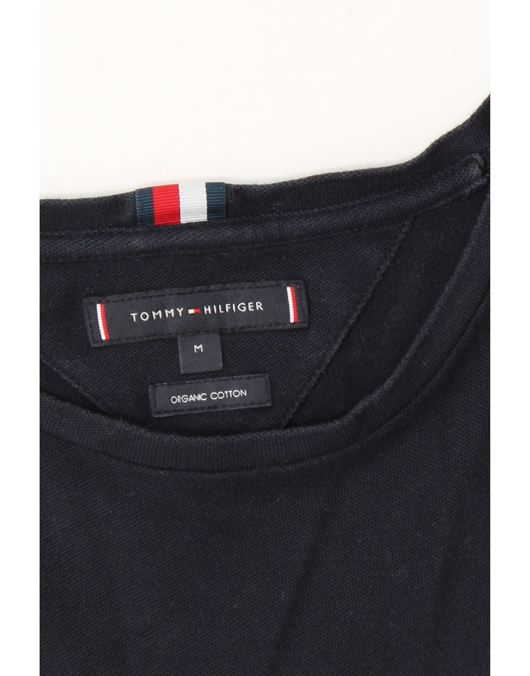 Tommy Hilfiger Mens T-Shirt Top Medium Navy Blue Cotton