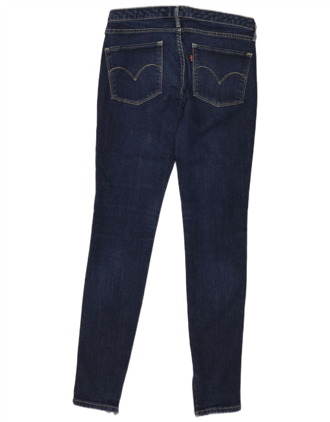 LEVI'S Womens Skinny Jeans W26 L30 Navy Blue Cotton