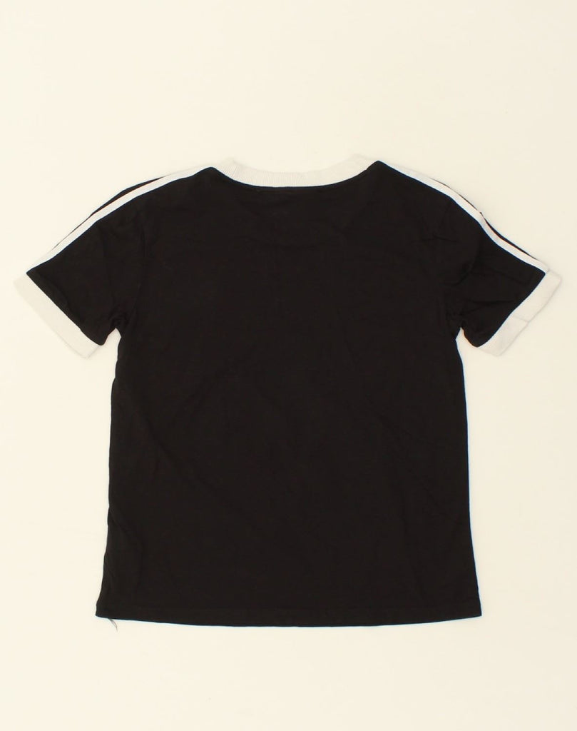 ADIDAS Womens T-Shirt Top UK 10 Small  Black Cotton | Vintage Adidas | Thrift | Second-Hand Adidas | Used Clothing | Messina Hembry 