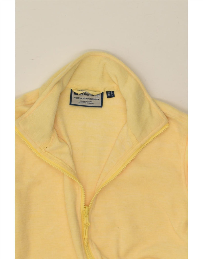 MOUNTAIN WAREHOUSE Womens Tracksuit Top Jacket UK 8 Small Yellow Polyester | Vintage Mountain Warehouse | Thrift | Second-Hand Mountain Warehouse | Used Clothing | Messina Hembry 