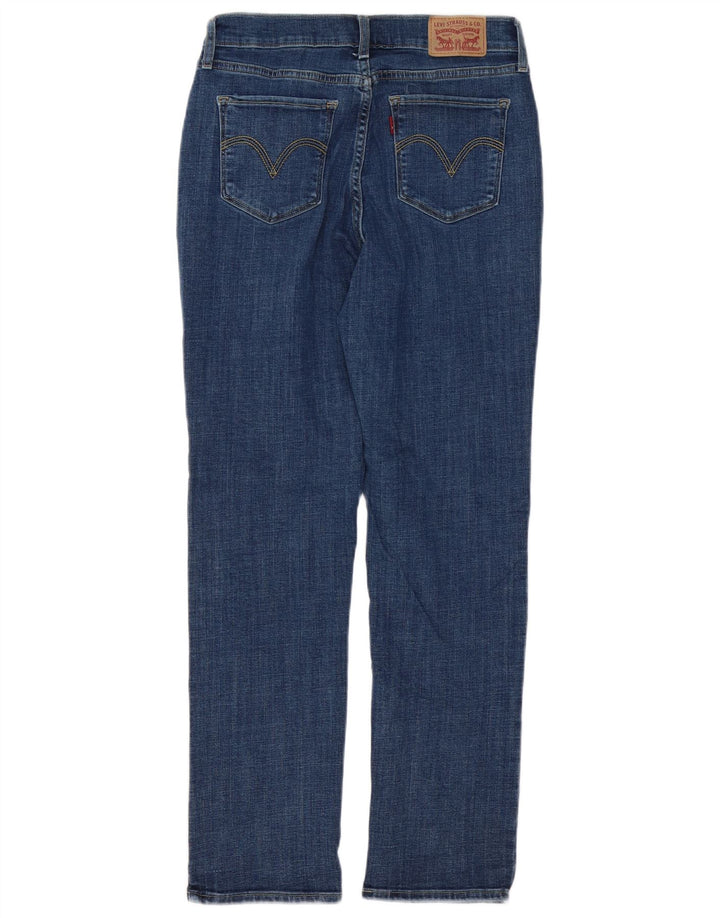 LEVI'S Womens Classic Fit Straight Jeans W27 L28 Blue Cotton