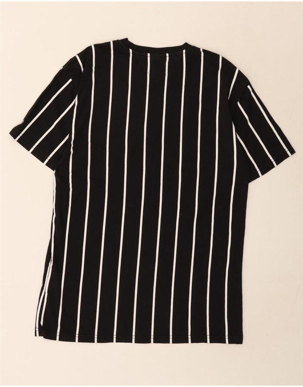 Tommy Hilfiger Mens Denizen Graphic T-Shirt Top Small Black Striped Cotton