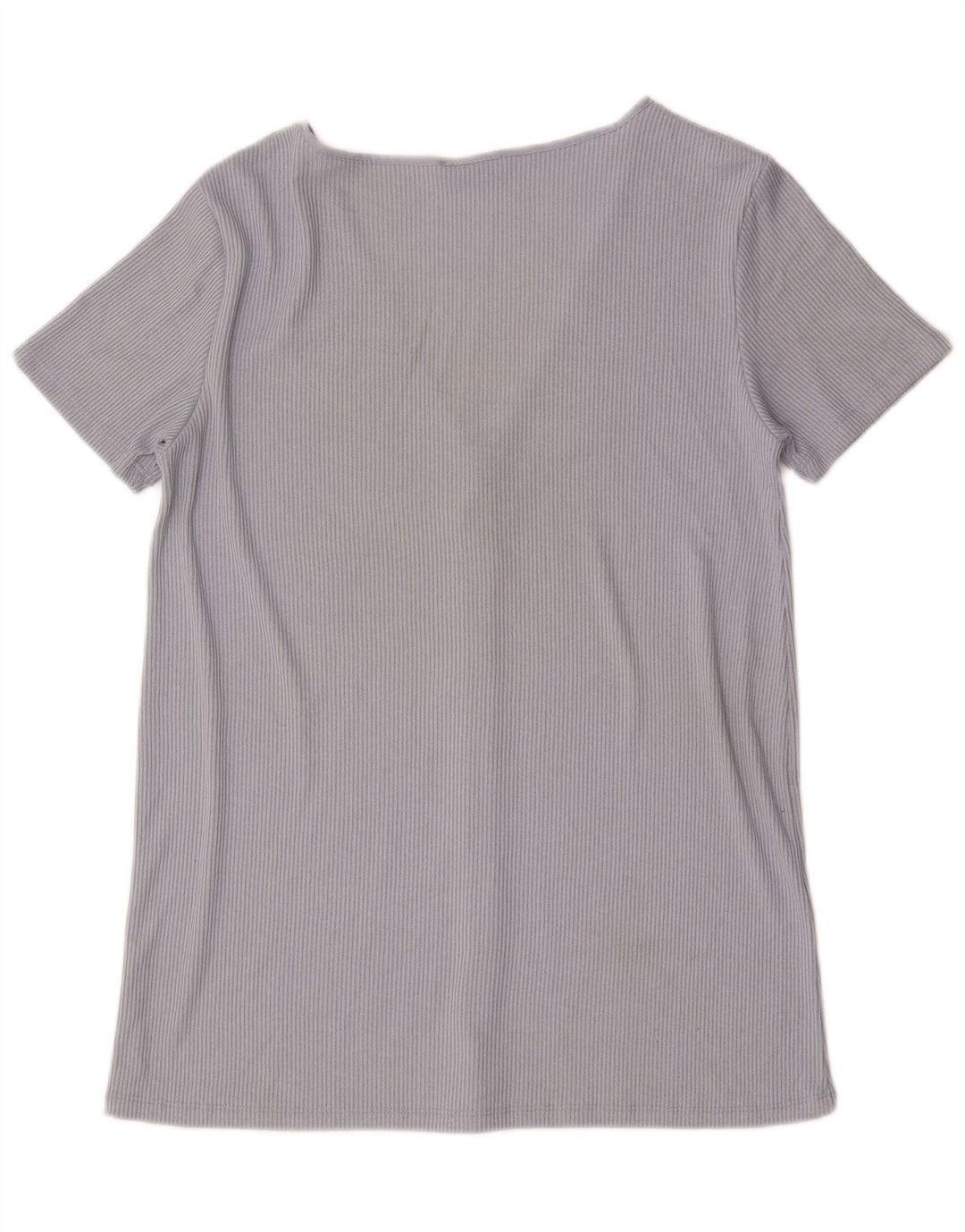 Zara Womens Short Sleeve Blouse Top UK 16 Large Grey