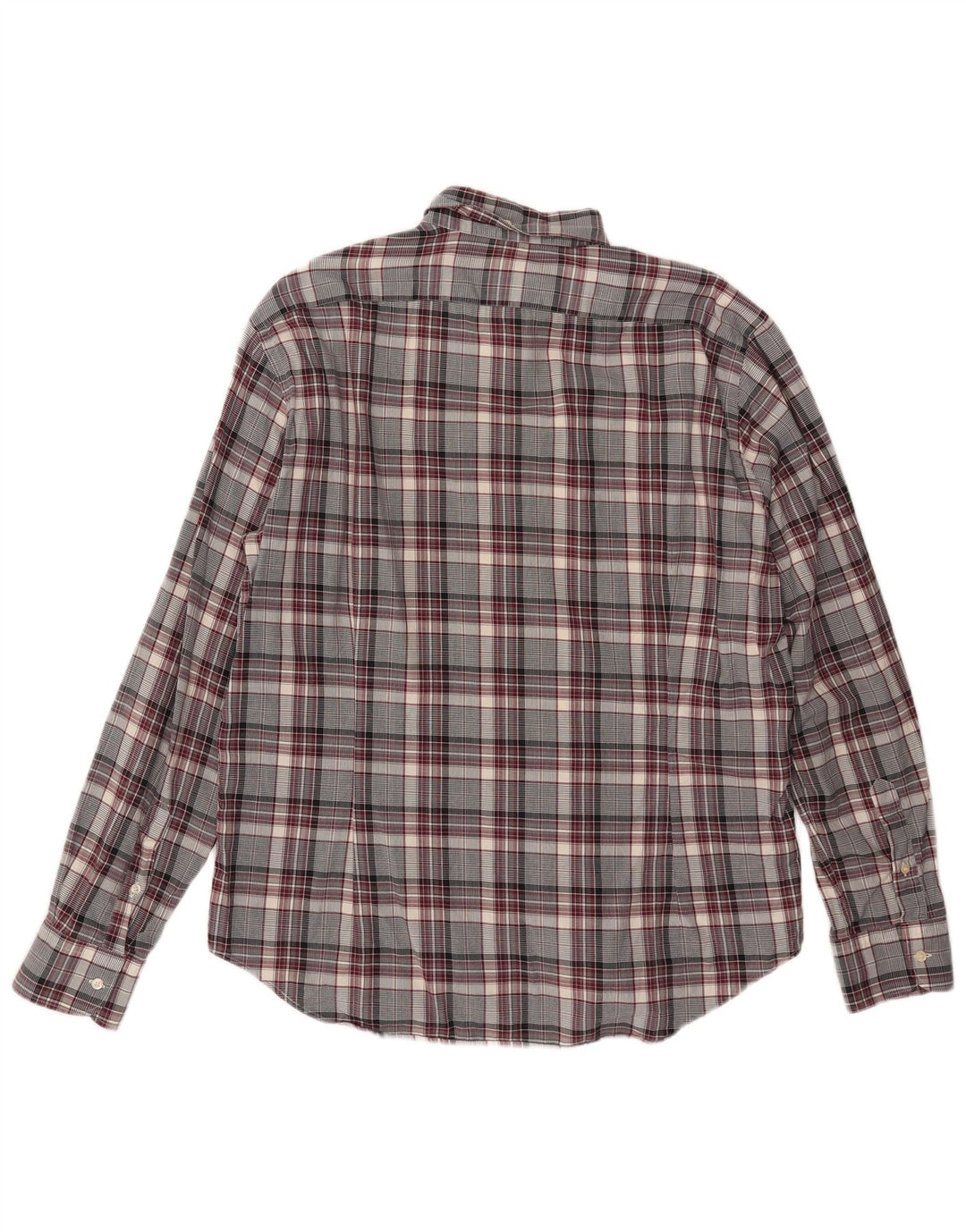 Brooksfield Mens Shirt Size 43 Large Grey Check