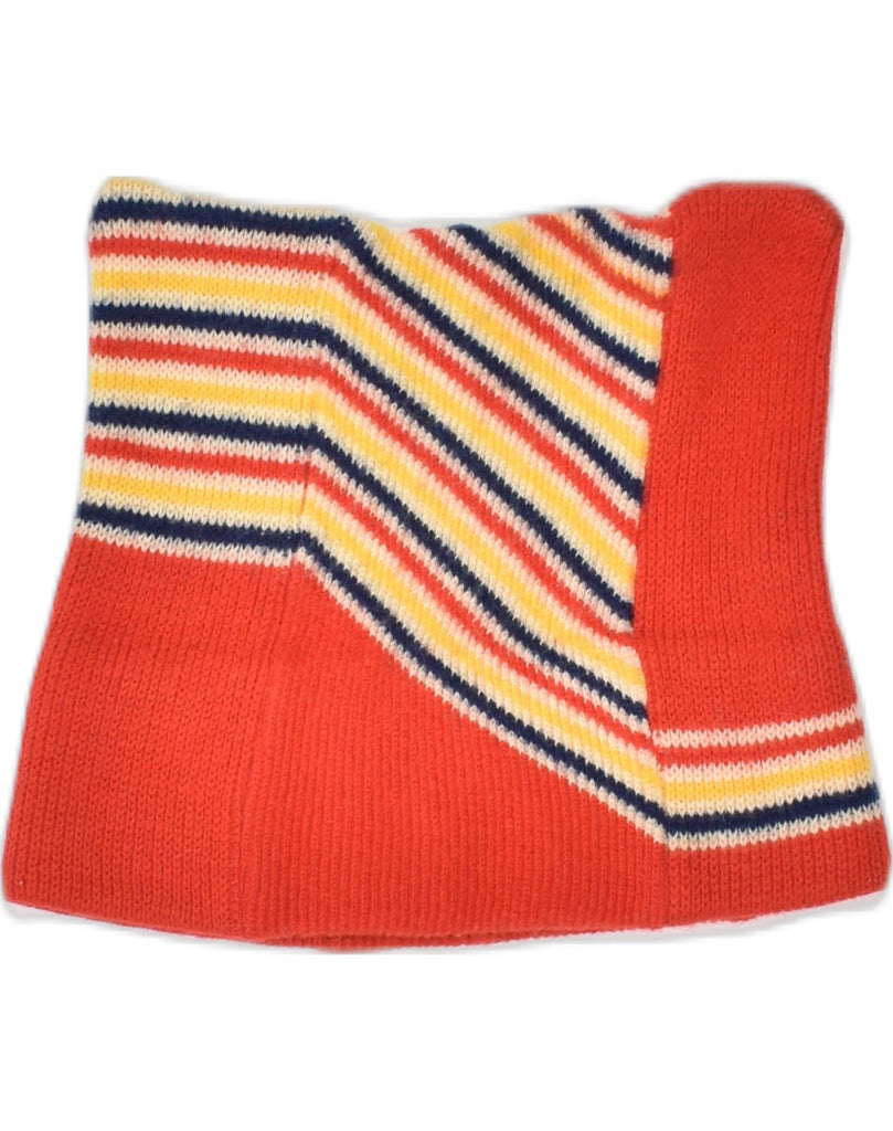 VINTAGE Girls Cowl Scarf One Size Red Striped Winter | Vintage | Thrift | Second-Hand | Used Clothing | Messina Hembry 