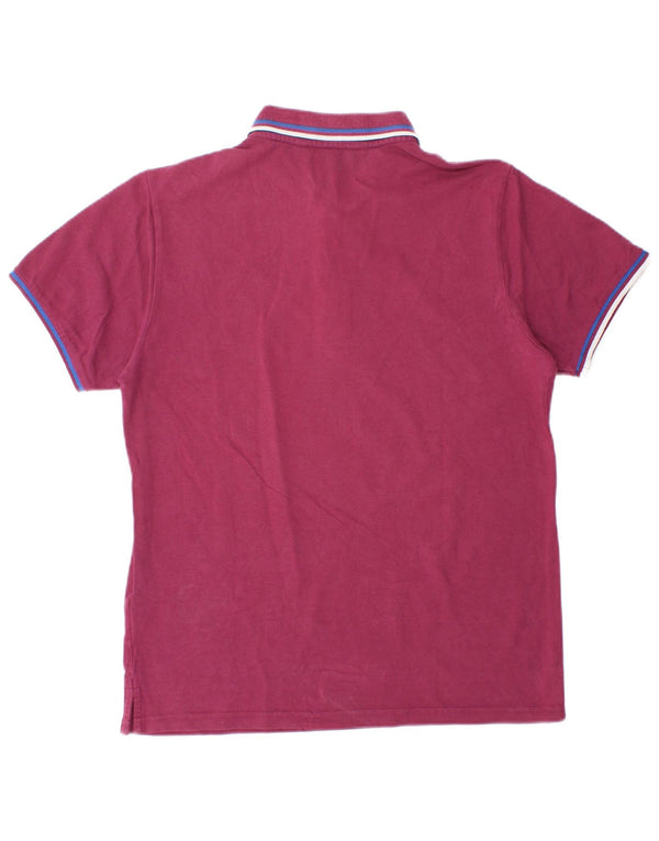 Kappa Boys Polo Shirt 15-16 Years Large Purple Cotton