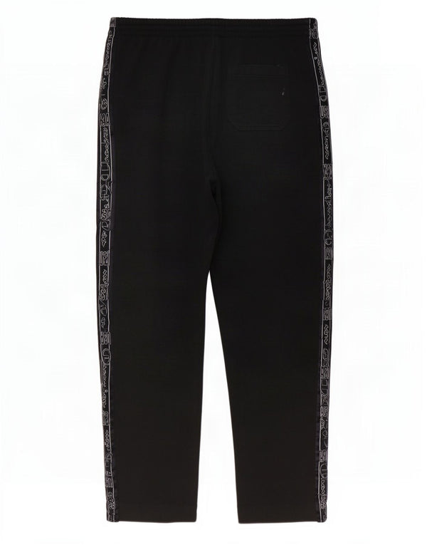 Champion Mens Graphic Tracksuit Trousers XL Black Cotton