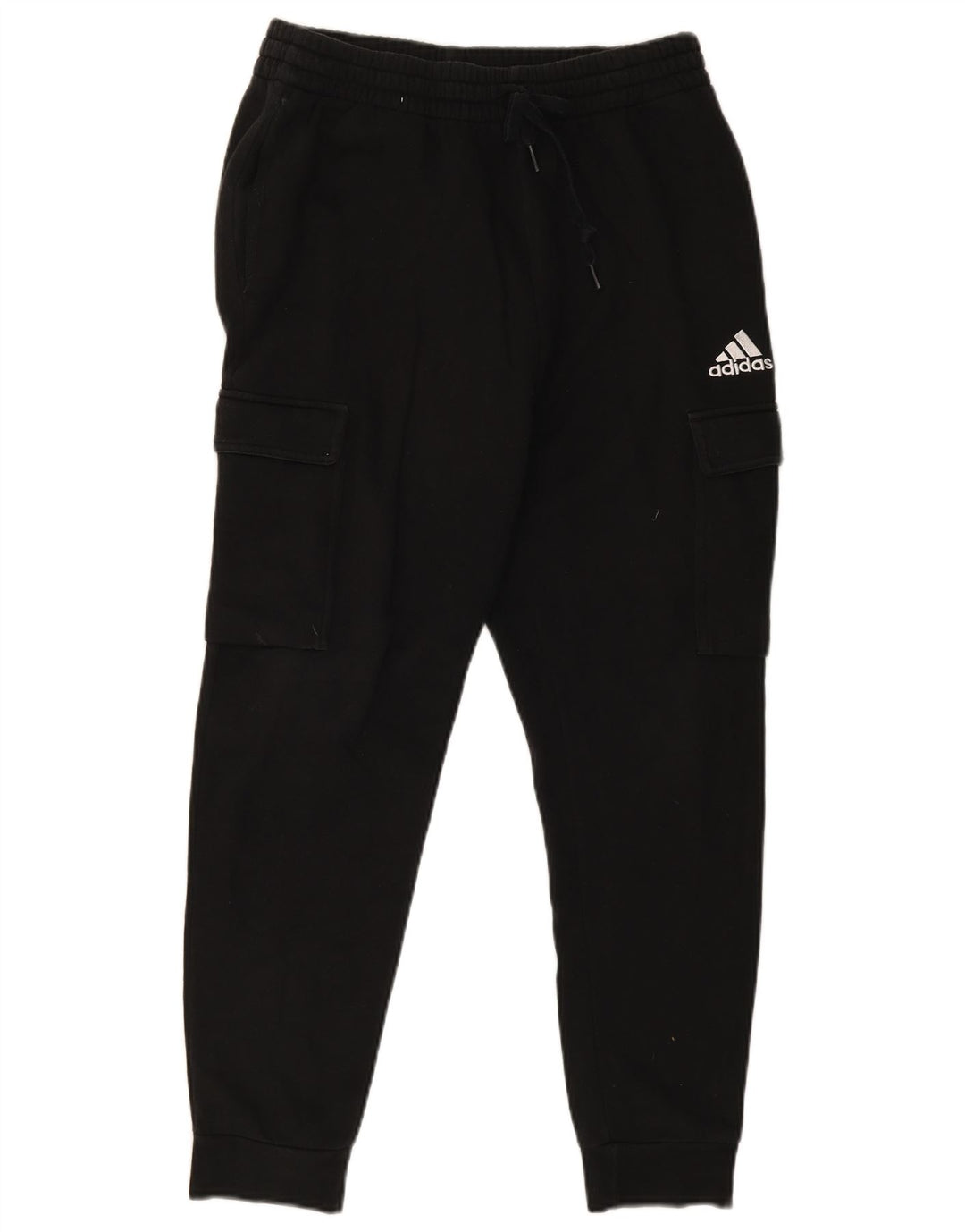 Adidas Mens Cargo Tracksuit Trousers Joggers Medium  Black Cotton
