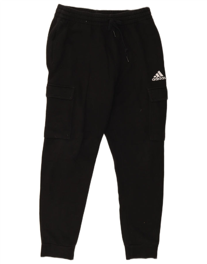 Adidas Mens Cargo Tracksuit Trousers Joggers Medium  Black Cotton