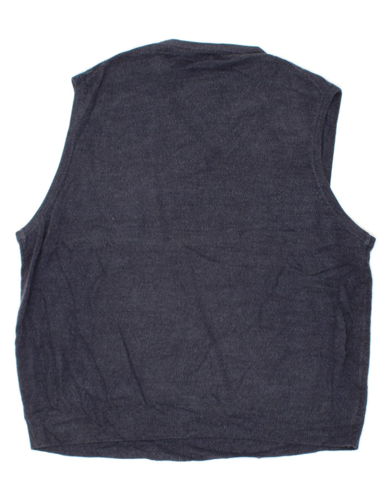 DOCKERS Mens Vest Tank Top 2XL Navy Blue Acrylic Vintage Dockers and Second-Hand Dockers from Messina Hembry 