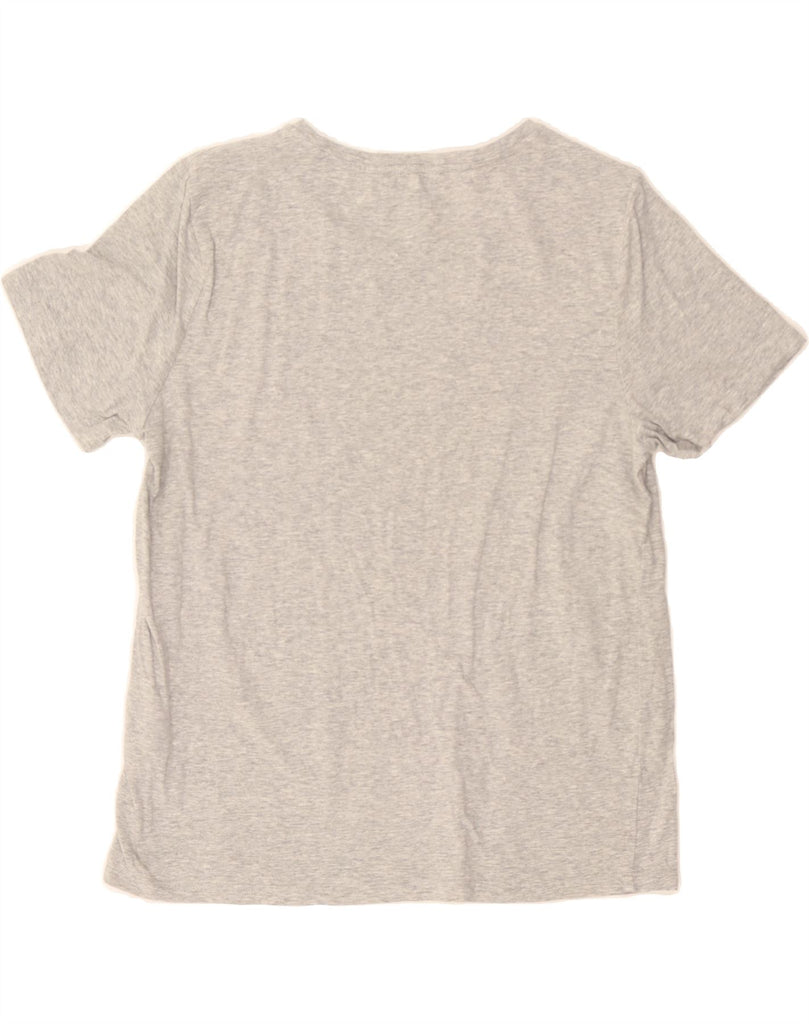 TOMMY HILFIGER Womens Graphic T-Shirt Top UK 16 Large Grey Cotton Vintage Tommy Hilfiger and Second-Hand Tommy Hilfiger from Messina Hembry 