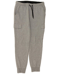 JACK & JONES Mens Cargo Tracksuit Trousers Joggers Small  Grey Cotton