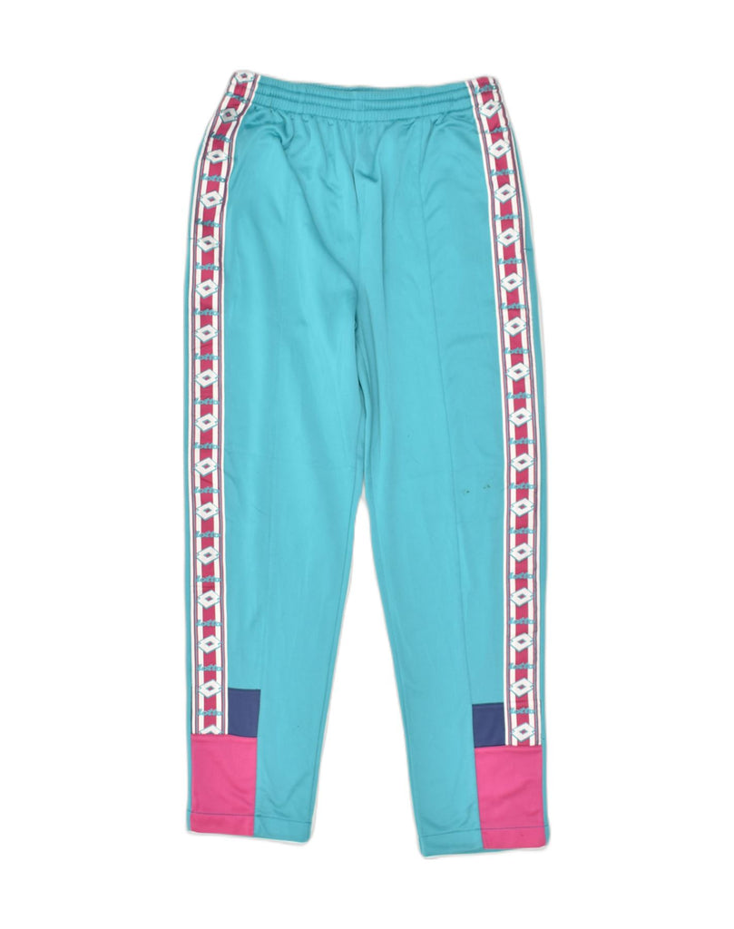 LOTTO Girls Graphic Tracksuit Trousers 15-16 Years 2XL Blue Polyester | Vintage Lotto | Thrift | Second-Hand Lotto | Used Clothing | Messina Hembry 