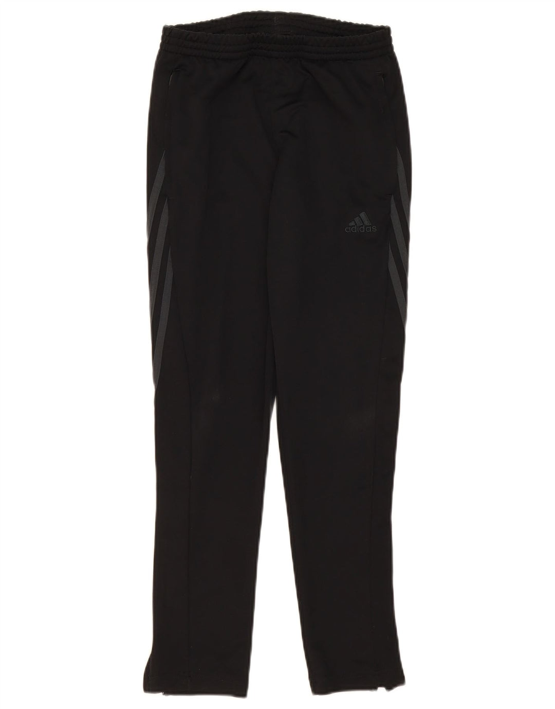 Adidas Boys Climalite Tracksuit Trousers 11-12 Years Black Polyester