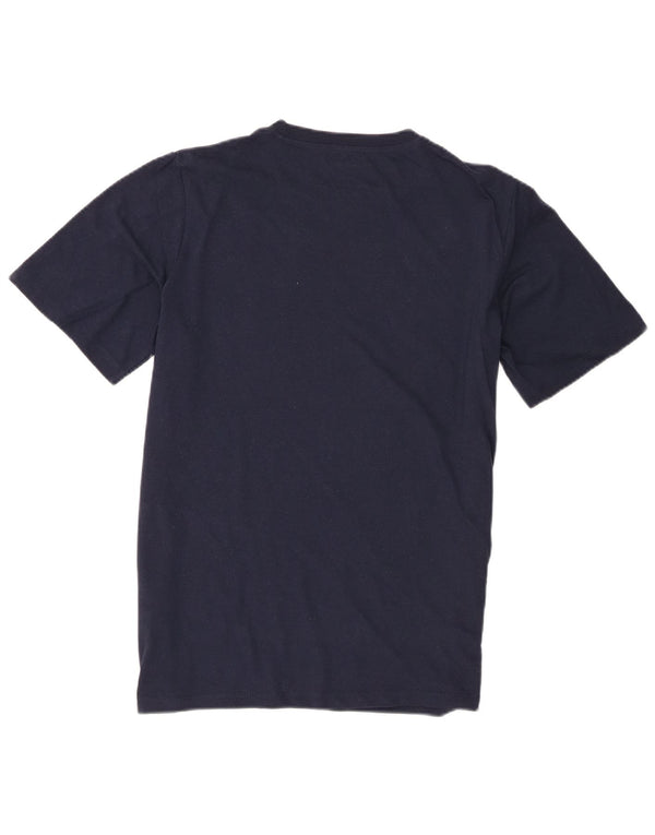 Jack & Jones Mens Graphic T-Shirt Top Large Navy Blue Cotton