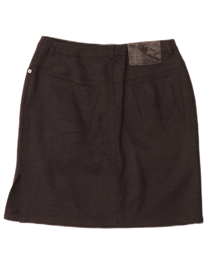 Marella Womens Mini Skirt UK 10 Small W28 Black Wool