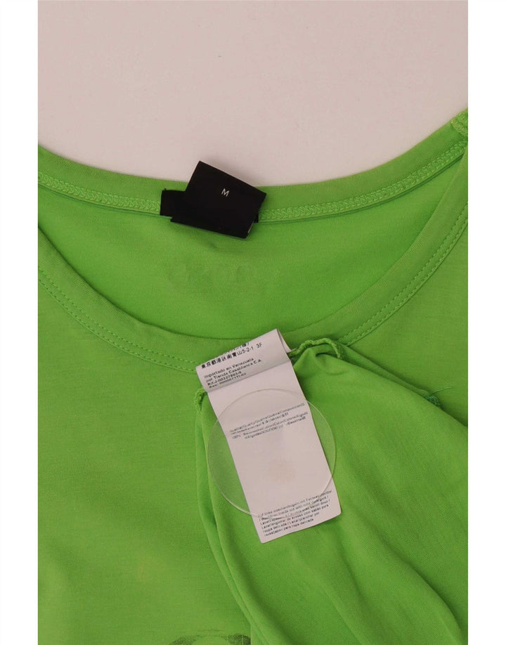 Hugo Boss Mens Regular Fit Graphic T-Shirt Top Medium Green Cotton