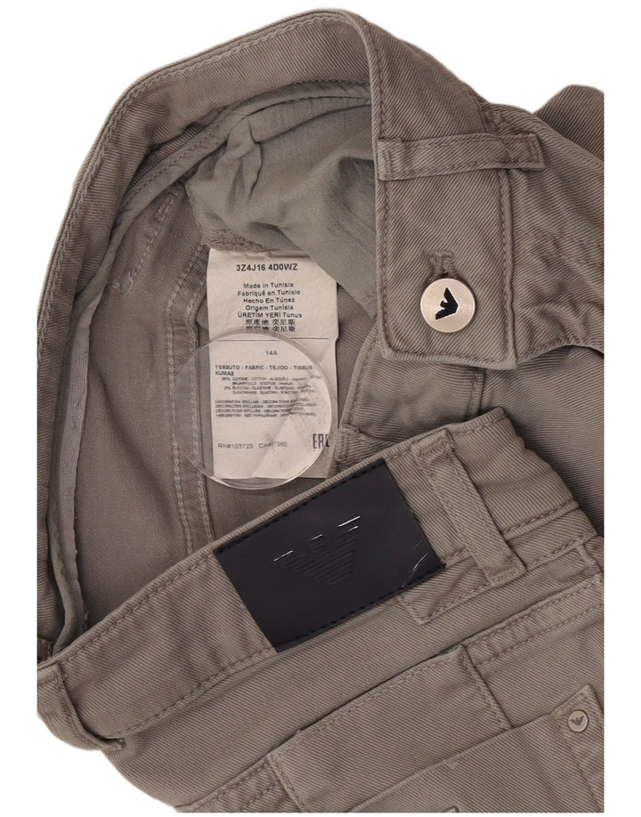 Armani Boys Slim Jeans 13-14 Years W26 L30 Grey Cotton
