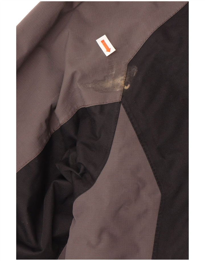 Helly Hansen Mens Hooded Ski Jacket UK 36 Small Grey Colourblock Polyamide