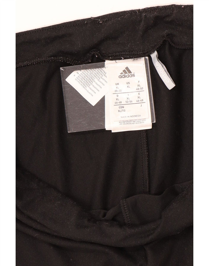 Adidas Womens Climalite Leggings UK 20/22 XL Black Polyester