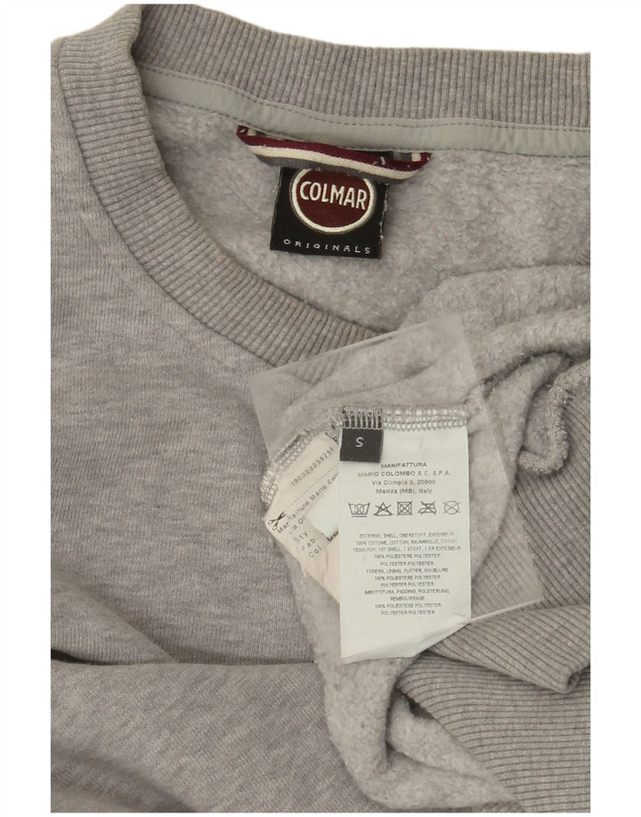 COLMAR Mens Sweatshirt Jumper Small Grey Colourblock Cotton