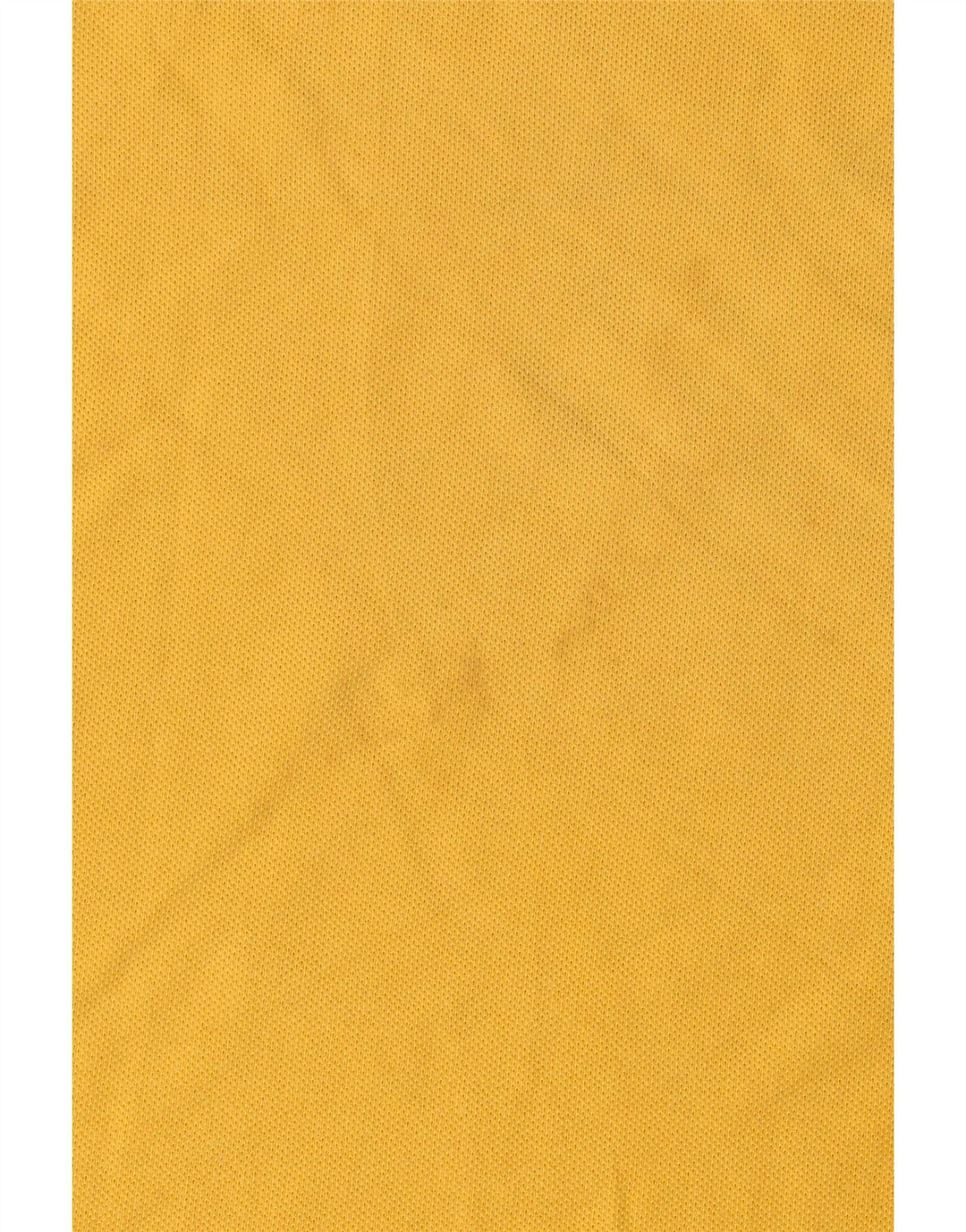Benetton Mens Polo Shirt Large Yellow Cotton